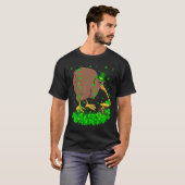 Irish Shamrock Leprechaun Kiwi Bird St Patrick's D Tシャツ (正面フル)
