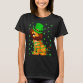 Irish Shamrock Leprechaun Lion St Patrick's Day Tシャツ (正面)