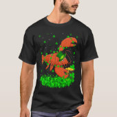 Irish Shamrock Leprechaun Lobster St Patrick's Day Tシャツ (正面)