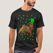 Irish Shamrock Leprechaun Mink St Patrick's Day Tシャツ (正面)