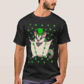 Irish Shamrock Leprechaun Sugar Glider St Patrick' Tシャツ (正面)