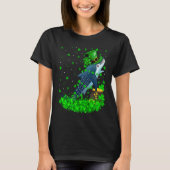 Irish Shamrock Leprechaun Whale Shark St Patrick's Tシャツ (正面)