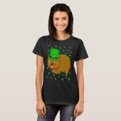 Irish Shamrock Leprechaun Wombat St Patrick's Day Tシャツ (正面フル)