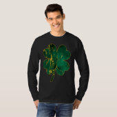 Irish Shamrock Marble Saint Patrick's Day Go Lucky Tシャツ (正面フル)