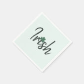 Irish Shamrock St Patricks Day      スタンダードカクテルナプキン (角)