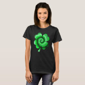 Irish Shamrock Tie Dye Happy St Patrick's Day Go L Tシャツ (正面フル)