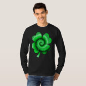 Irish Shamrock Tie Dye Happy St Patrick's Day Go L Tシャツ (正面フル)