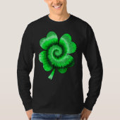 Irish Shamrock Tie Dye Happy St Patrick's Day Go L Tシャツ (正面)