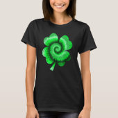Irish Shamrock Tie Dye Happy St Patrick's Day Go L Tシャツ (正面)
