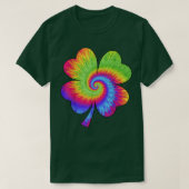 Irish Shamrock Tie Dye Happy St Patrick's Day Go L Tシャツ (デザイン正面)
