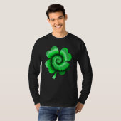 Irish Shamrock Tie Dye Happy St Patrick's Day Go L Tシャツ (正面フル)