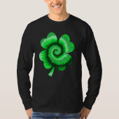 Irish Shamrock Tie Dye Happy St Patrick's Day Go L Tシャツ (正面)