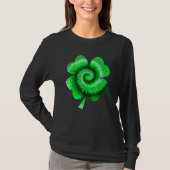 Irish Shamrock Tie Dye Happy St Patrick's Day Go L Tシャツ (正面)