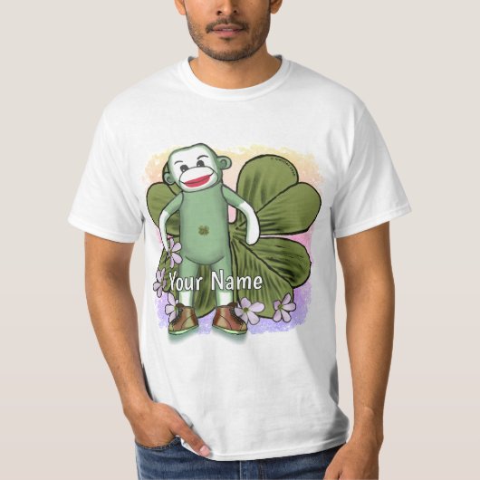 Irish Sock Monkey Tシャツ (正面)