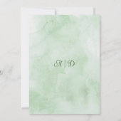 Irish Springtime Daisies Wedding 招待状 (裏面)