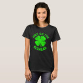 Irish St Patricks Day Shamrock Dibs On The Redhead Tシャツ (正面フル)