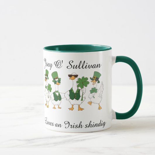 Irish St Patty's Day Custom Funny Mug マグカップ (右)