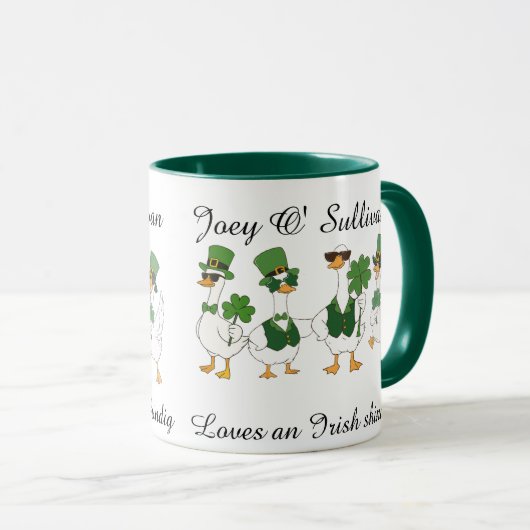 Irish St Patty's Day Custom Funny Mug マグカップ (正面右)