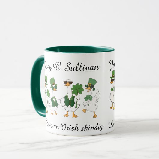 Irish St Patty's Day Custom Funny Mug マグカップ (正面左)