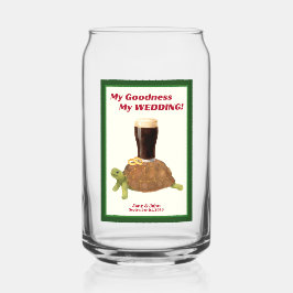 Irish Stout Bridal Shower Beer Glass Favor/Gift ガラス缶