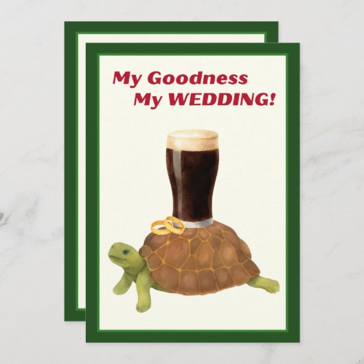 Irish Stout Bridal Shower Invitation 招待状 (正面/裏面)