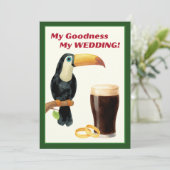 Irish Stout Bridal Shower Invitation 招待状 (スタンド正面)