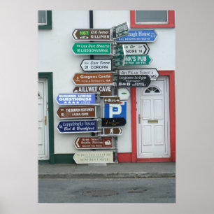 Irish Street Signs ポスター