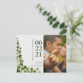 Irish Stylized Shamrock Leafy Foliage  ポストカード (スタンド正面)