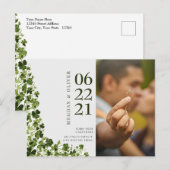 Irish Stylized Shamrock Leafy Foliage  ポストカード (正面/裏面)