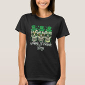 Irish Sugar Skull Leprechaun Hat Saint Patricks Da Tシャツ (正面)
