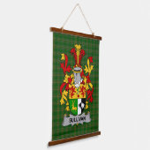Irish Sullivan or O_Sullivan Coat of Arms Family C 吊り下げ型タペストリー (傾斜あり)