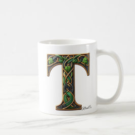 Irish T Monogram Coffee Mug コーヒーマグカップ