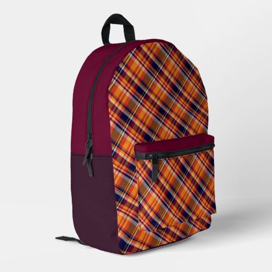'Irish Tartan' Pattern Backpack  プリントバックパック (裏面左端)