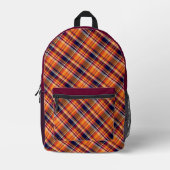 'Irish Tartan' Pattern Backpack  プリントバックパック (正面)