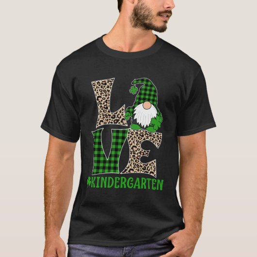 Irish Teacher St Patricks Day Love Kindergarten Te Tシャツ (正面)