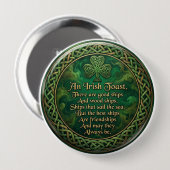 Irish Toast, Celtic Knot Pin, Friendship Gift, 缶バッジ (正面&裏面)
