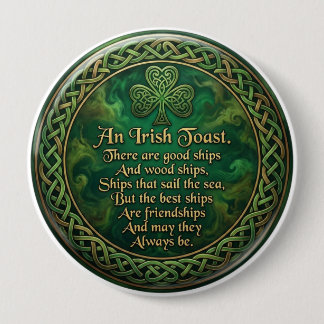 Irish Toast, Celtic Knot Pin, Friendship Gift, 缶バッジ