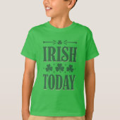 Irish Today Bold Shamrock Celebration Design Tシャツ (正面)