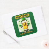 Irish Today St Patrick’s Day Shirt – Autocolante スクエアシール (封筒)