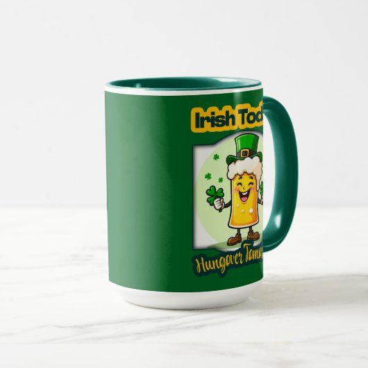 Irish Today St Patrick’s Day Shirt – caneca マグカップ (正面右)