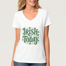 Irish Today Vintage Shamrock Design Tシャツ