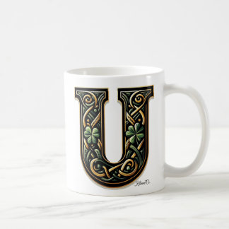 Irish U Monogram Coffee Mug コーヒーマグカップ