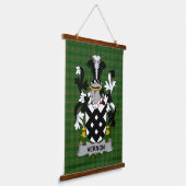 Irish Vernon Coat of Arms Family Crest 吊り下げ型タペストリー (傾斜あり)
