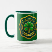 Irish Vibes Club St Patrick’s Day - caneca マグカップ (左)