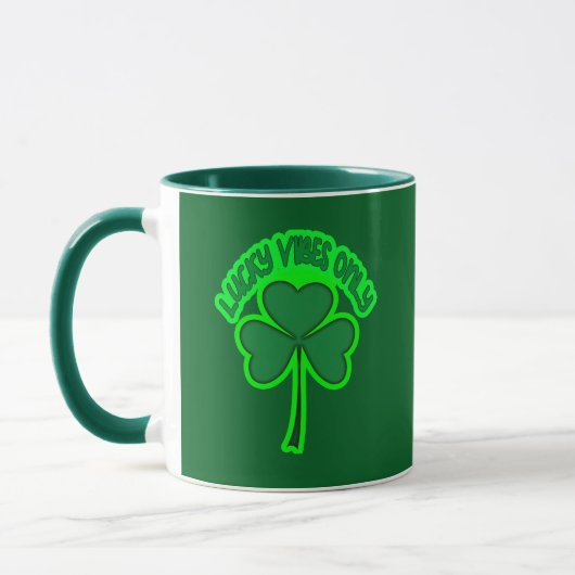 Irish Vibes St Patrick’s Day Shirt – caneca マグカップ (左)