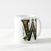 Irish W Monogram Coffee Mug コーヒーマグカップ (正面右)