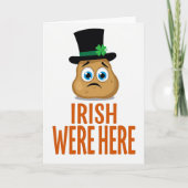 Irish Were Here Potato Card カード (正面)