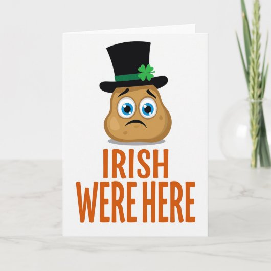Irish Were Here Potato Card カード (正面)