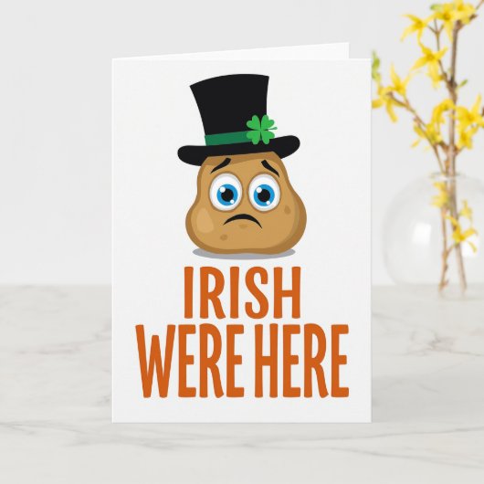 Irish Were Here Potato Card カード (黄色い花)