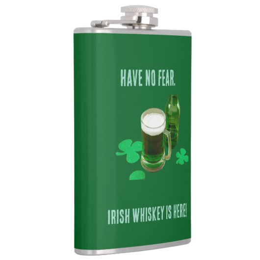 Irish Whiskey Is Here Vinyl Wrapped Flask フラスク (右)